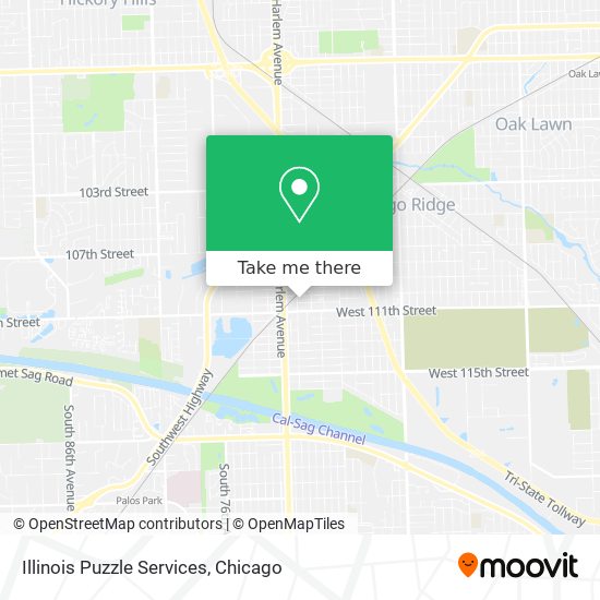 Mapa de Illinois Puzzle Services