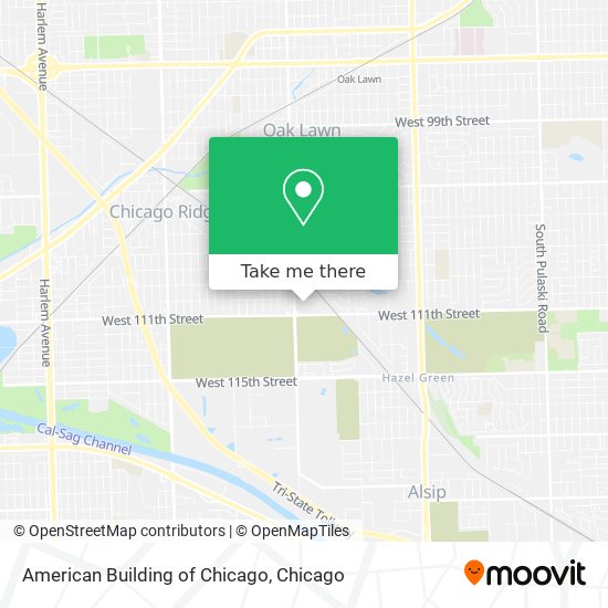 American Building of Chicago map