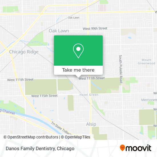 Danos Family Dentistry map