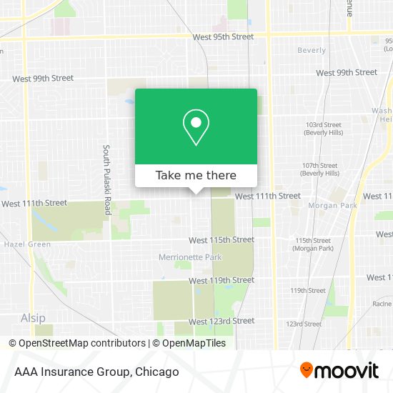 AAA Insurance Group map