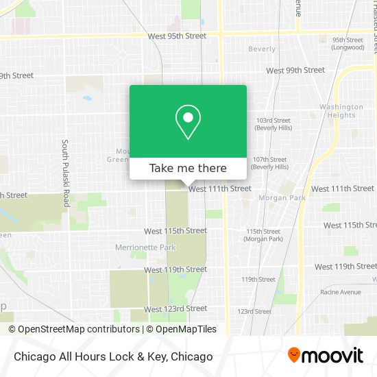 Mapa de Chicago All Hours Lock & Key