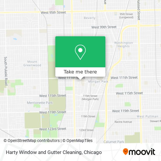 Harty Window and Gutter Cleaning map