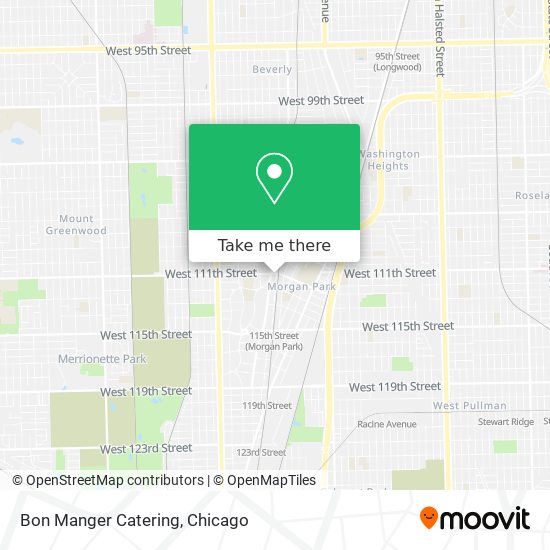 Bon Manger Catering map