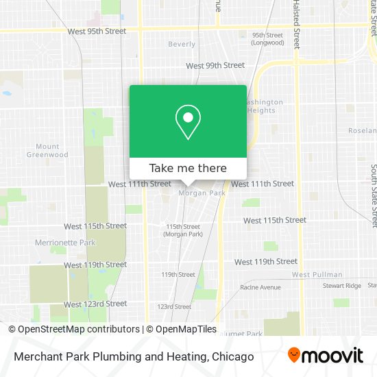 Merchant Park Plumbing and Heating map