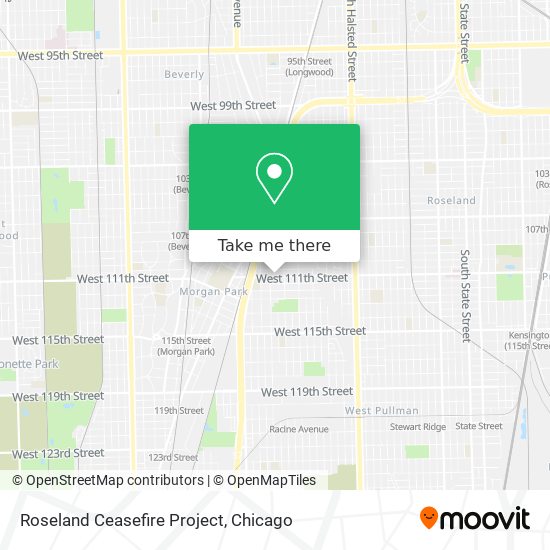 Roseland Ceasefire Project map