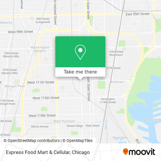 Mapa de Express Food Mart & Cellular