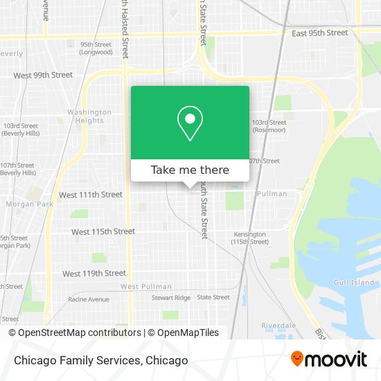 Chicago Family Services map