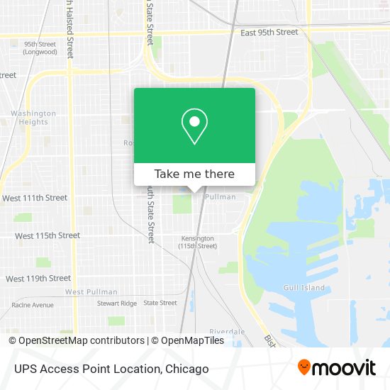 UPS Access Point Location map