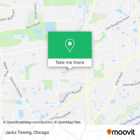 Jacks Towing map