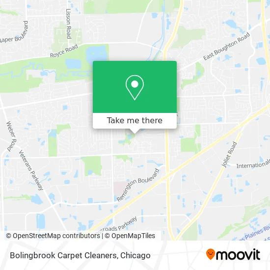 Bolingbrook Carpet Cleaners map