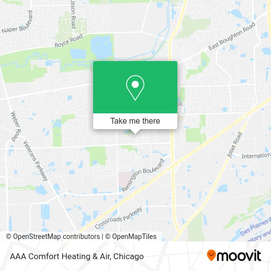 AAA Comfort Heating & Air map