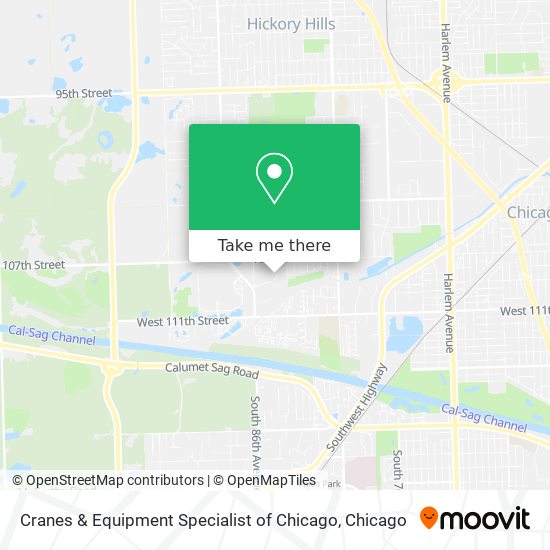 Cranes & Equipment Specialist of Chicago map