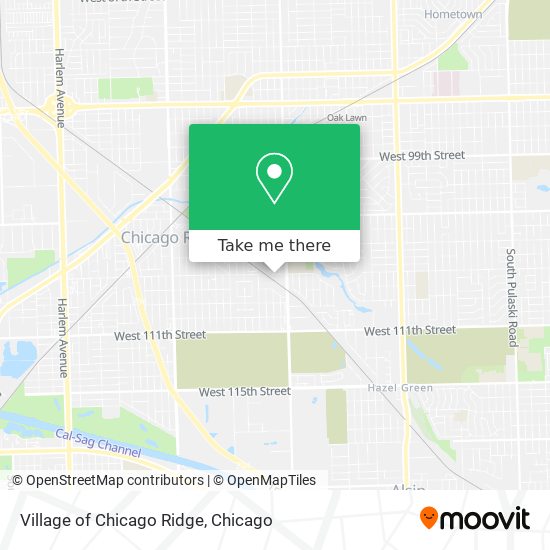 Village of Chicago Ridge map