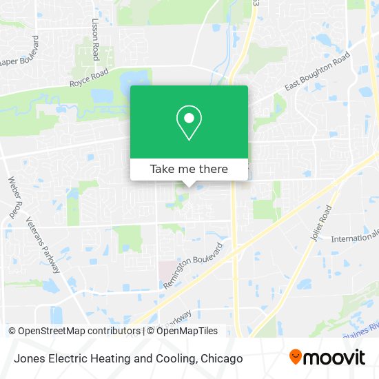 Jones Electric Heating and Cooling map