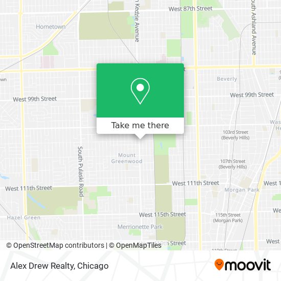 Mapa de Alex Drew Realty