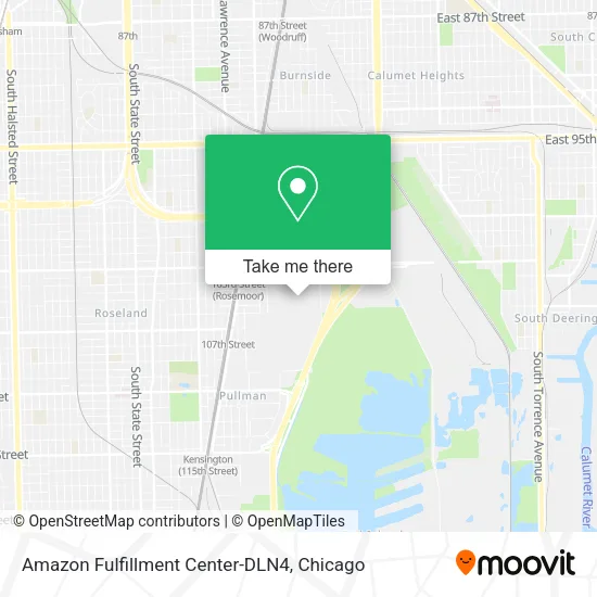 Amazon Fulfillment Center-DLN4 map