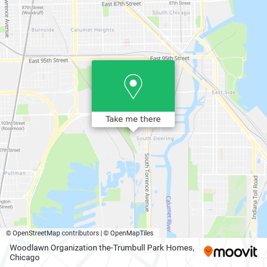 Woodlawn Organization the-Trumbull Park Homes map