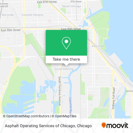 Asphalt Operating Services of Chicago map