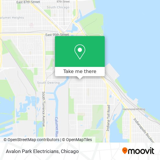 Mapa de Avalon Park Electricians