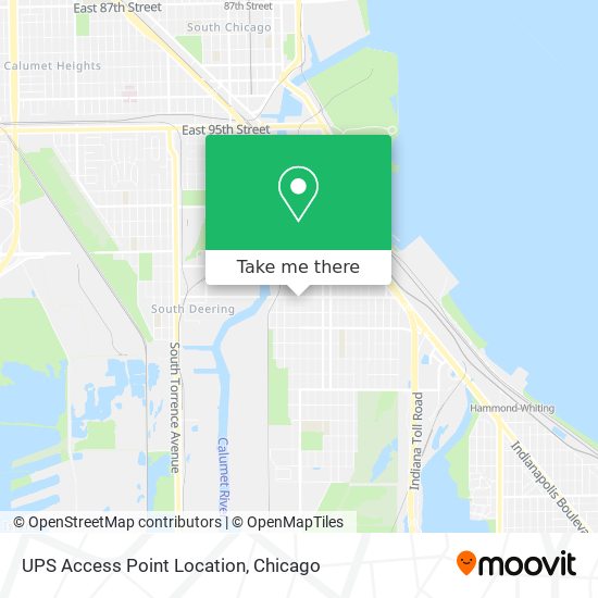 UPS Access Point Location map