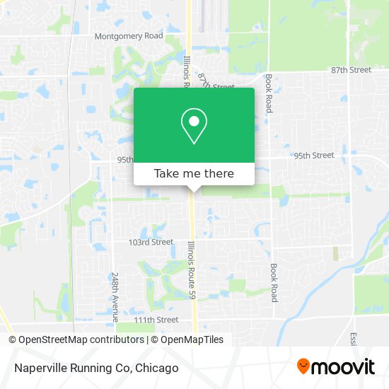 Mapa de Naperville Running Co