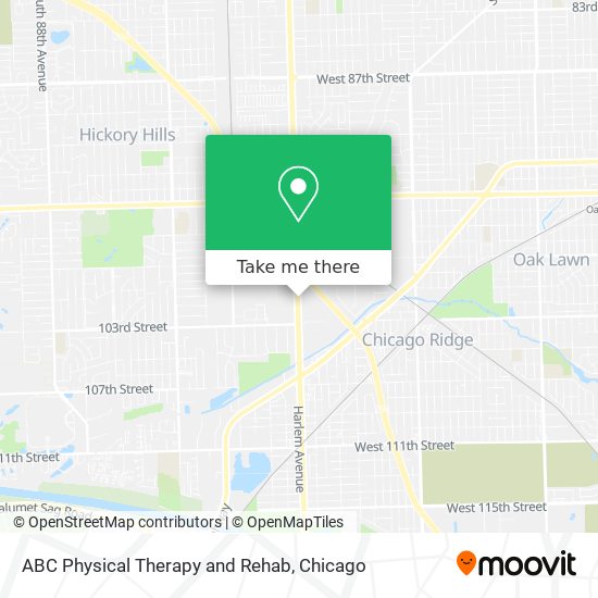 Mapa de ABC Physical Therapy and Rehab