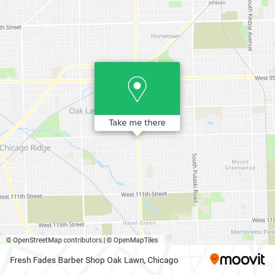 Fresh Fades Barber Shop Oak Lawn map