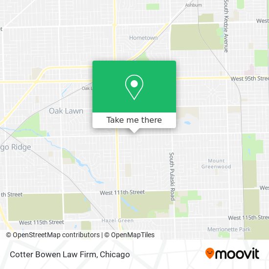 Cotter Bowen Law Firm map