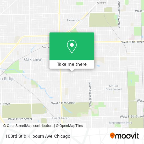103rd St & Kilbourn Ave map