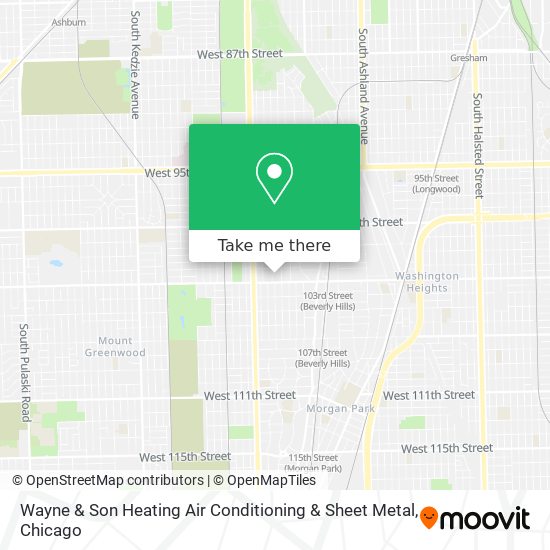 Wayne & Son Heating Air Conditioning & Sheet Metal map