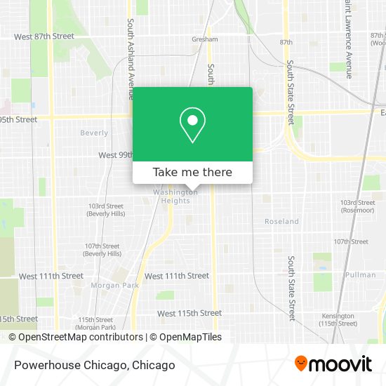 Mapa de Powerhouse Chicago