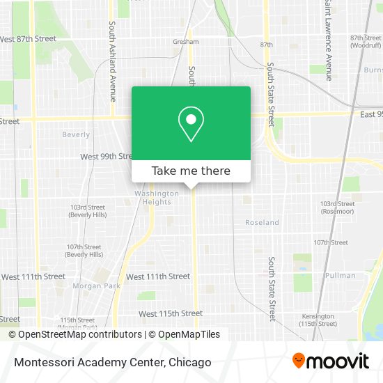 Mapa de Montessori Academy Center