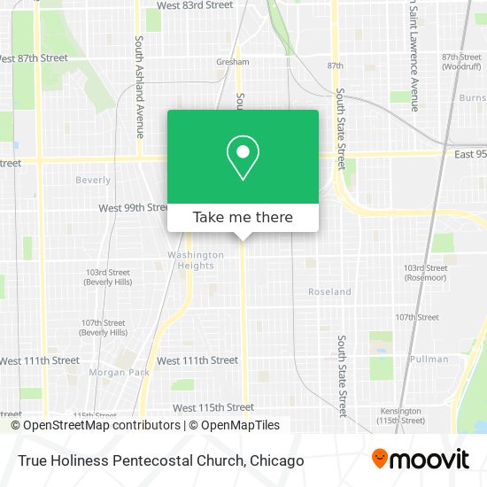 Mapa de True Holiness Pentecostal Church