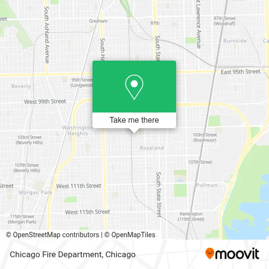 Chicago Fire Department map