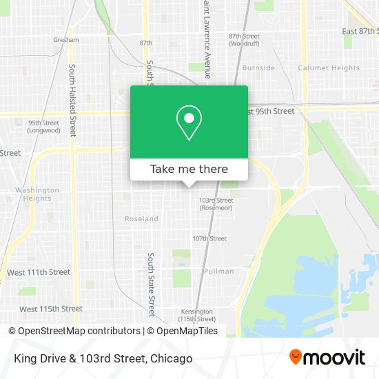 King Drive & 103rd Street map