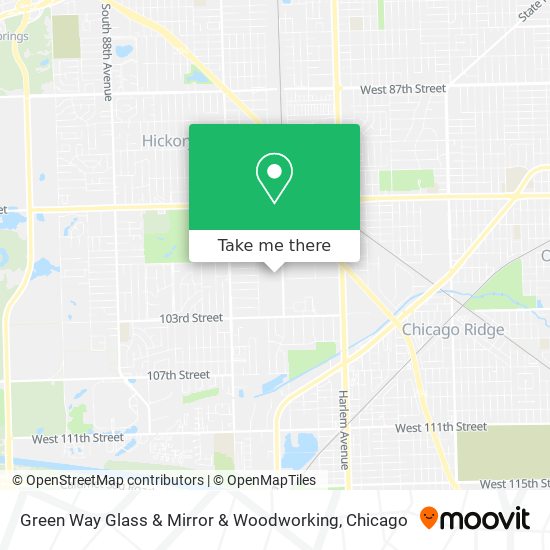 Green Way Glass & Mirror & Woodworking map