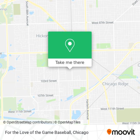 For the Love of the Game Baseball map