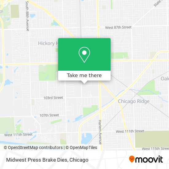 Midwest Press Brake Dies map