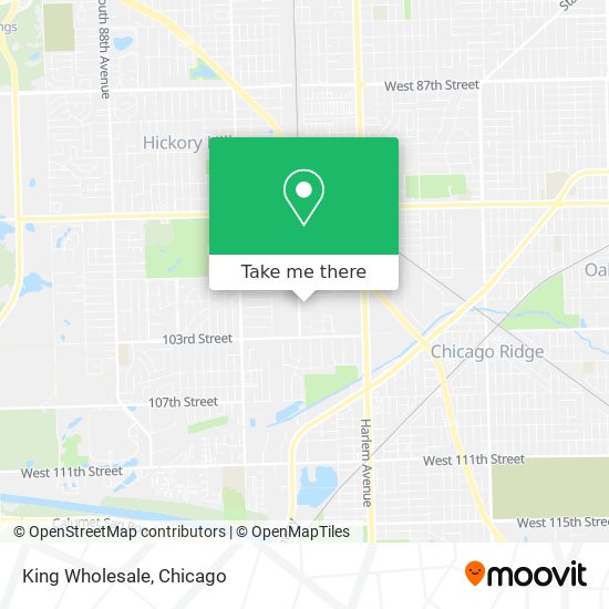 King Wholesale map