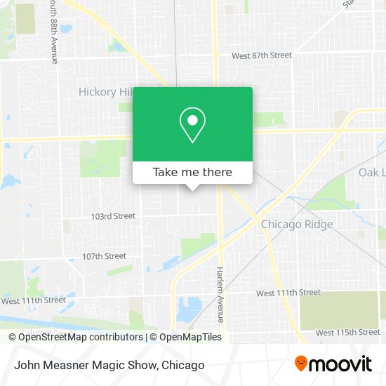 John Measner Magic Show map