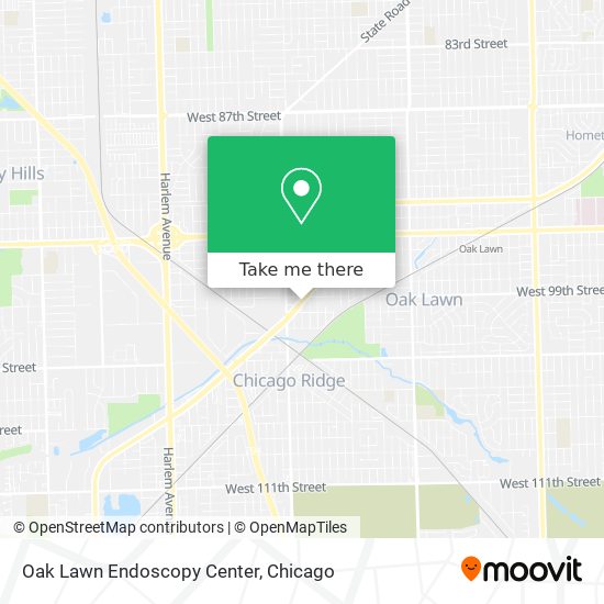 Oak Lawn Endoscopy Center map