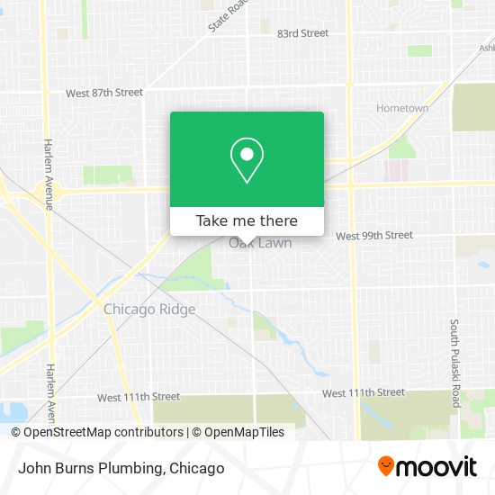 John Burns Plumbing map