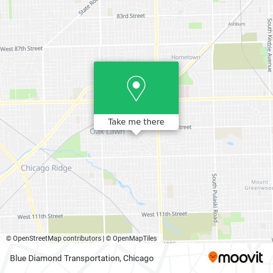 Blue Diamond Transportation map