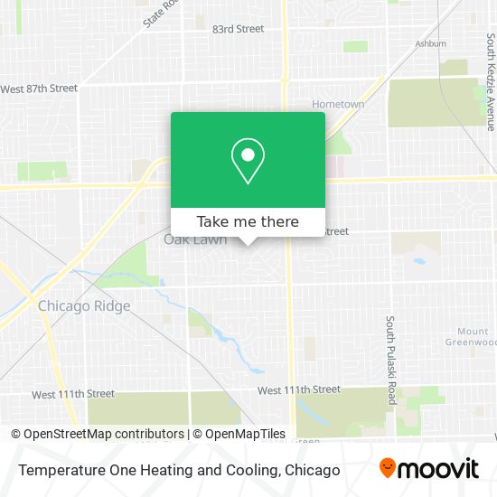 Temperature One Heating and Cooling map