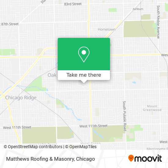 Mapa de Matthews Roofing & Masonry