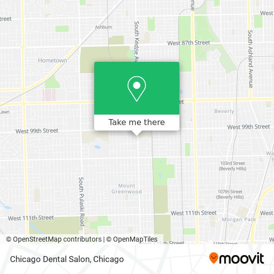 Mapa de Chicago Dental Salon