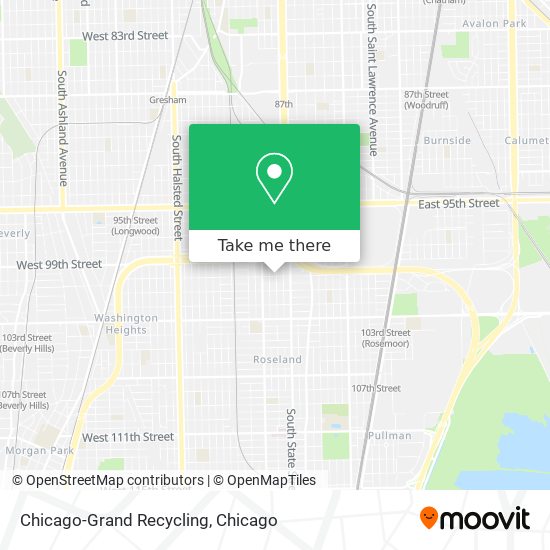 Chicago-Grand Recycling map