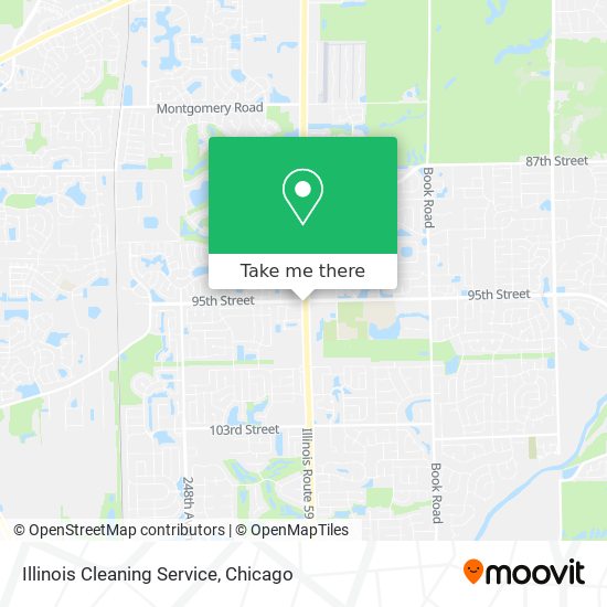 Mapa de Illinois Cleaning Service