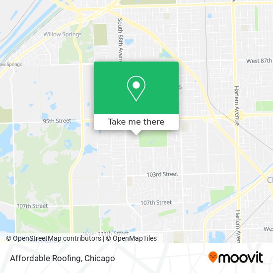 Affordable Roofing map