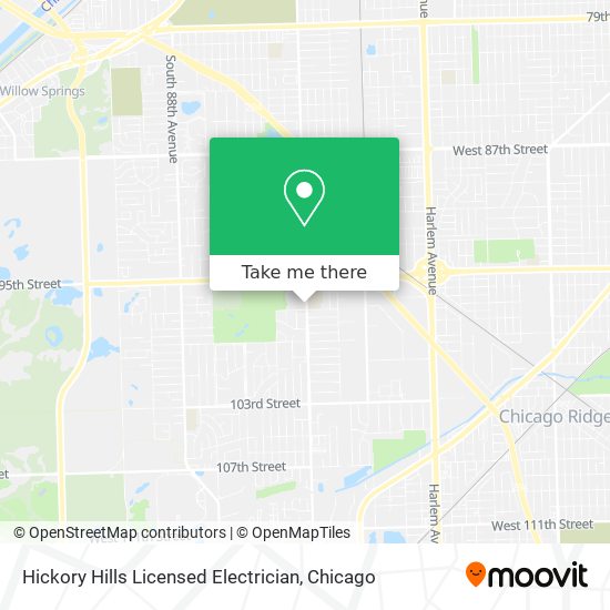 Mapa de Hickory Hills Licensed Electrician